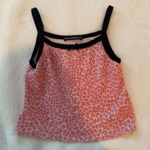 Brandy Melville Pink Cheetah Print Tank - Perfect Condition